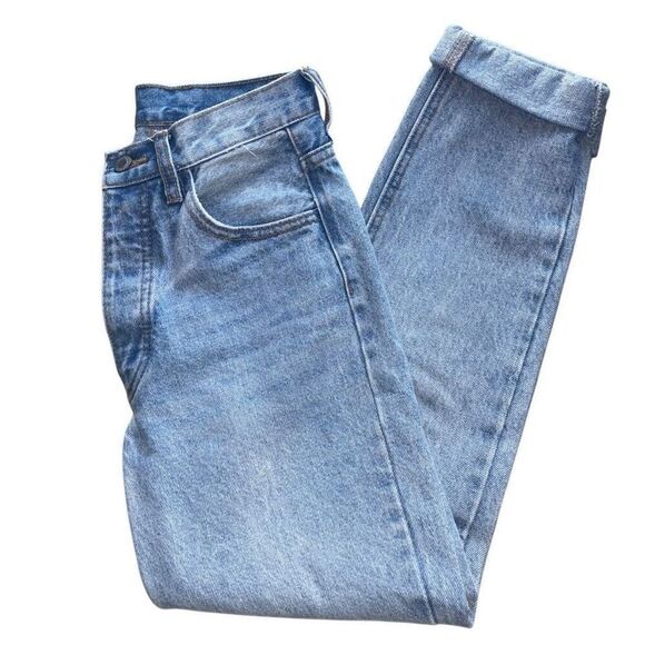 Brandy Melville Denim - Brandy Melville John Galt straight leg high waisted medium wash button fly jeans
